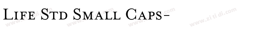 Life Std Small Caps字体转换
